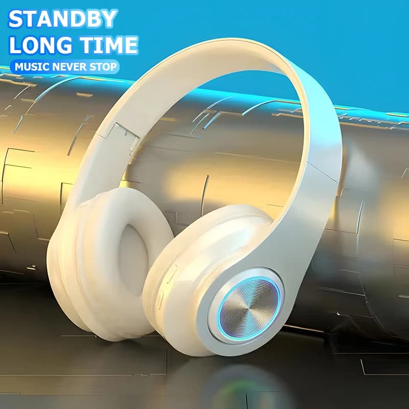 Wireless gaming headphones Light folding headphones with built-in microphone, compatible with 3.5 mm audio cable accessories