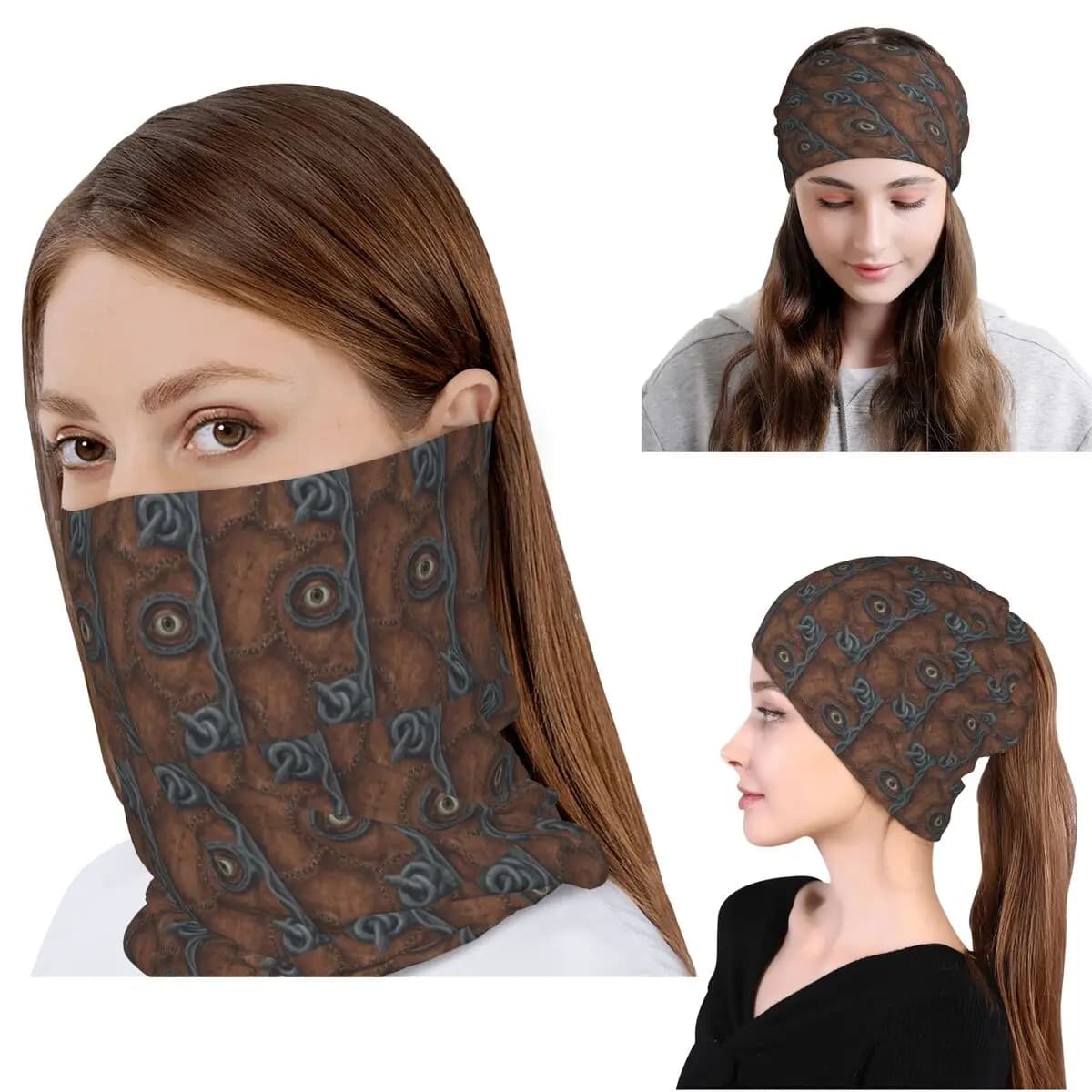 Hocus The Spell Book Pocus Horror Tv Movie Bandana Copricollo Sciarpa Multiuso Copricapo Berretto Unisex Adulto Antivento