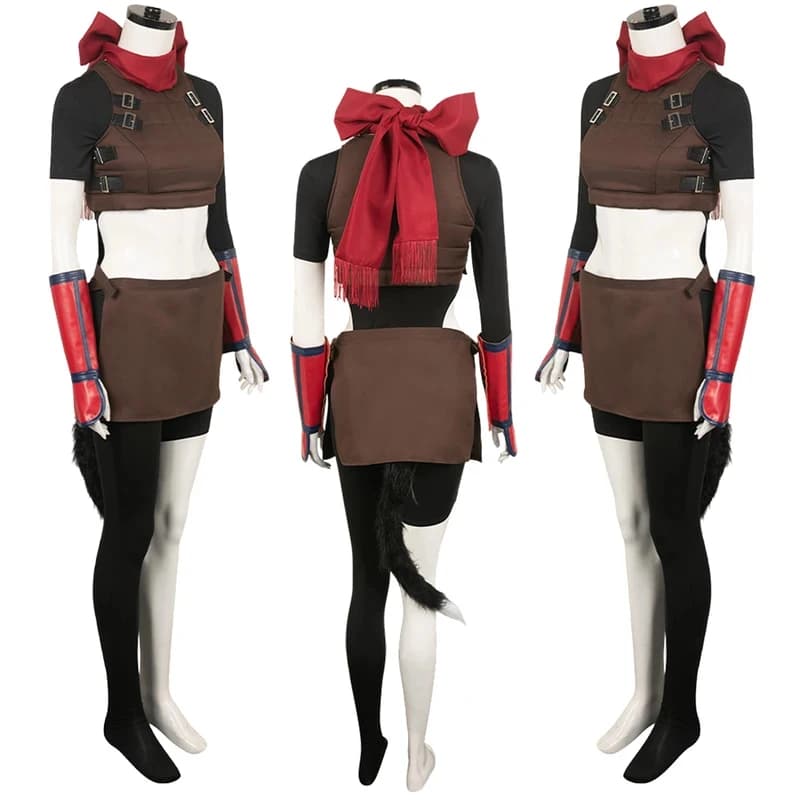 ☆ YunCos Izutsumi Cosplay: Parrucche Fantasy, Abiti Anime, Costume da Dungeon, Sciarpa, Coda, Vestiti per Adulti Donna, Halloween, Giochi di Ruolo ☆