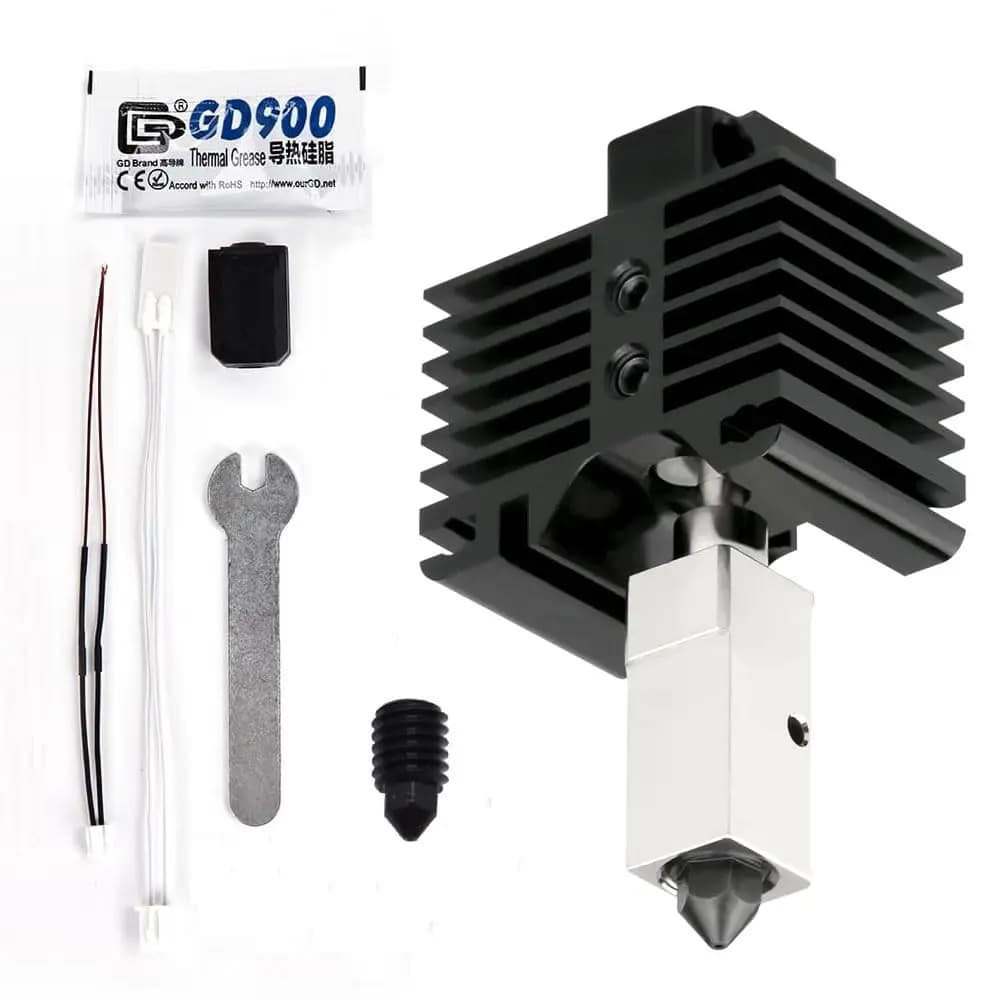Gruppo carbonio Hotend X1 con ugello rimovibile in acciaio temprato da 0.4mm Hotend per stampanti 3D serie Bambu Labs X1 P1