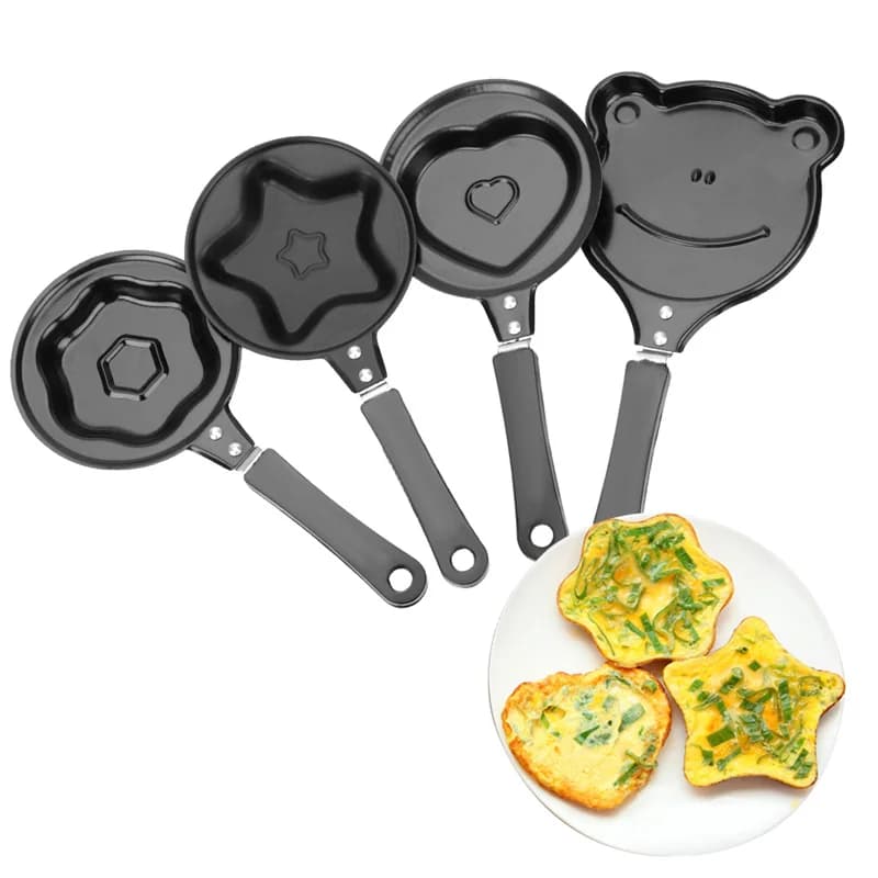 Utensili da cucina Stampo per uova Padella Flip Stampo per frittata Colazione Uovo Pentola Padella antiaderente Pancake Maker Mini Padella per uova