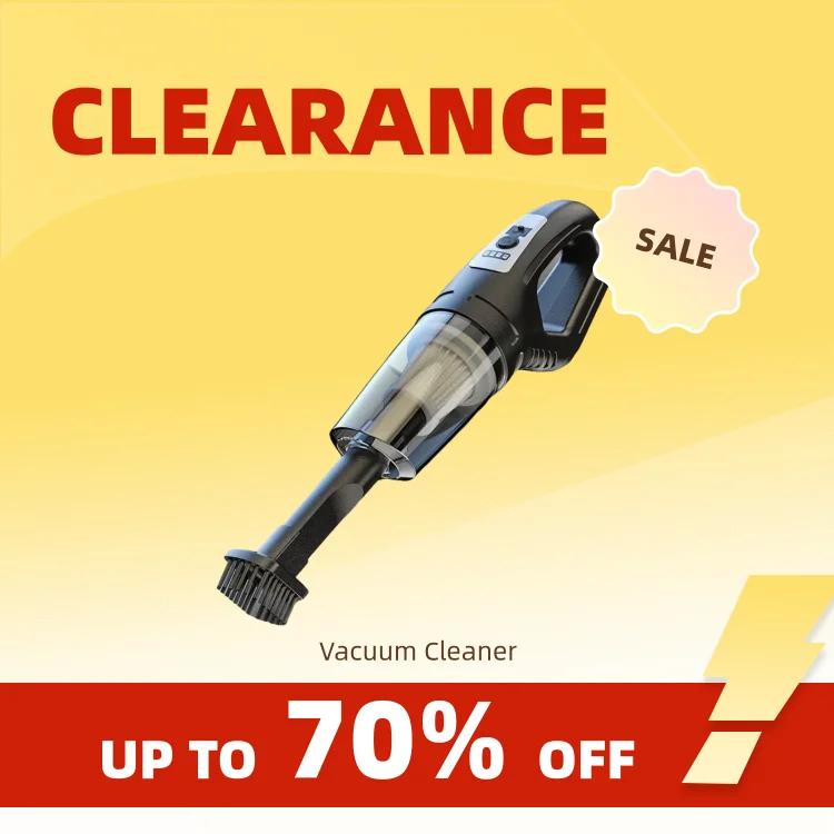 Car Portable Vacuum Cleaner 120W, USB Charging, Wireless, Powerful Suction for Car/Home/Office
