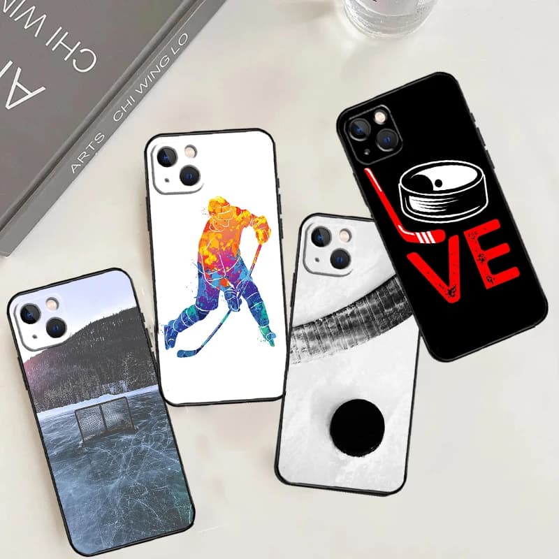 Ice Hockey Phone Case For iPhone 17 Pro Max 16 15 14 13 12 11 Pro Max Plus 12 13 Mini 16e 17 Air Cover
