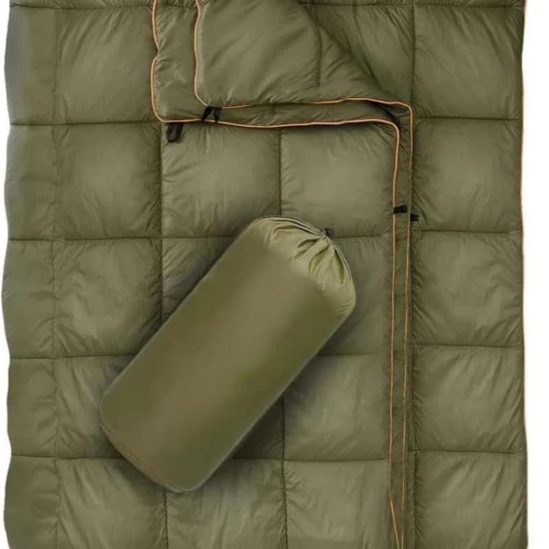 Piumino portatile da esterno - Scialle multifunzionale, trapunta da campeggio, coperta da campeggio montata su veicolo 2 pezzi