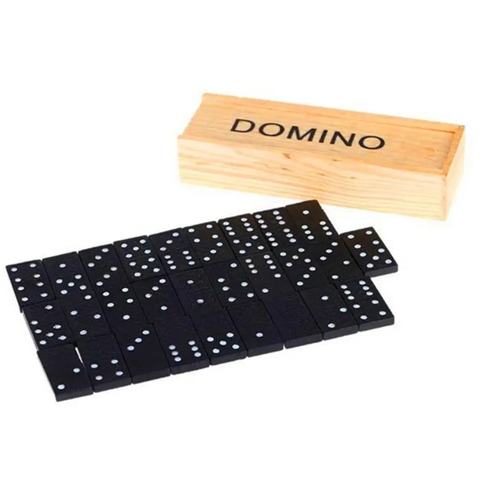 Kit di blocchi domino in legno Giochi da tavolo domino Gioco da tavolo divertente da viaggio Giocattoli domino per bambini Giochi da tavolo domino Gioco per famiglie