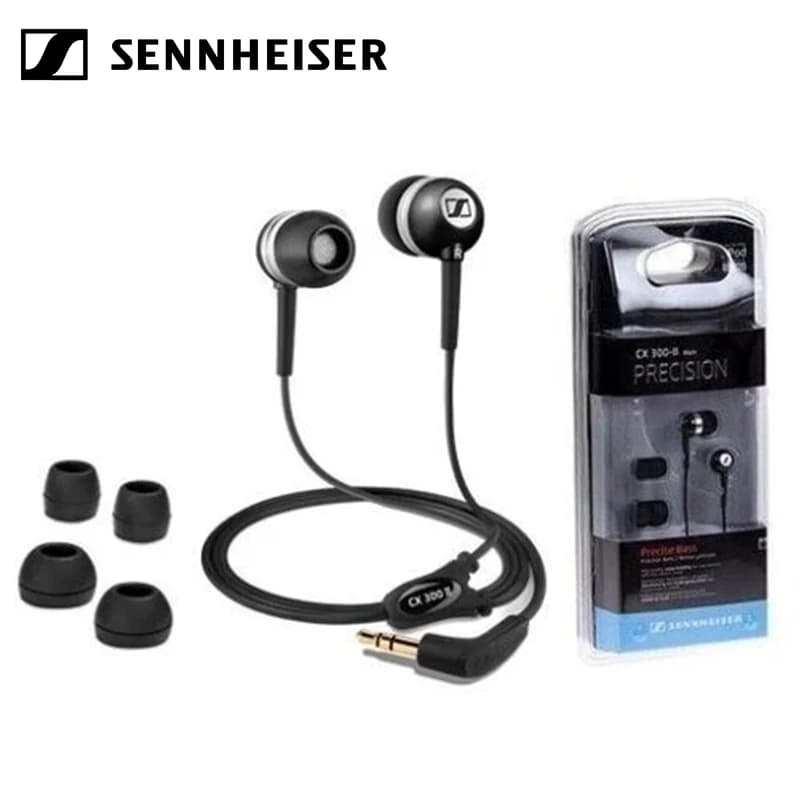 Auricolari Originali Sennheiser CX 300 II, Cuffie Cablate 3.5MM In-Ear per Sport e Musica, Cuffie HiFi per Gaming