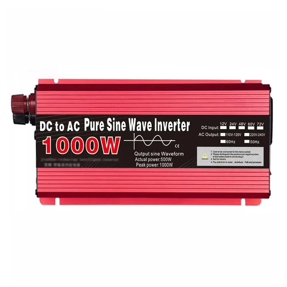 Pure Synusoidal Wave Inverter DC Portable Power Bank Inverter 24V to AC 220V 1000W
