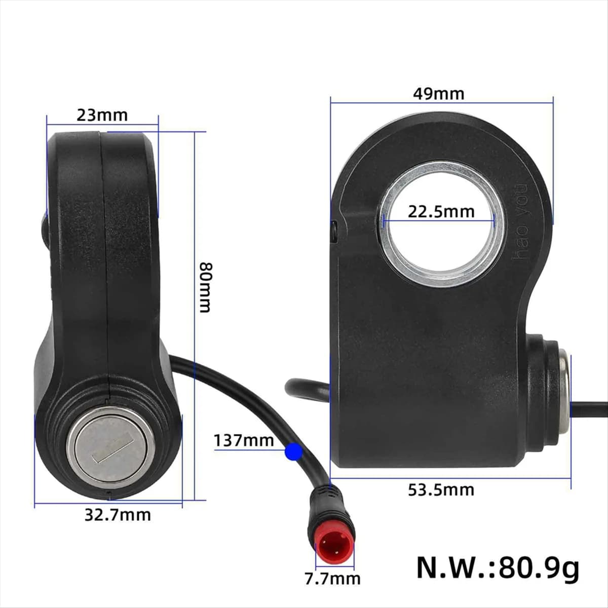 Blocco interruttore acceleratore integrato AA74 per scooter elettrico G2Pro/G2Max Interruttore acceleratore acceleratore Parte B