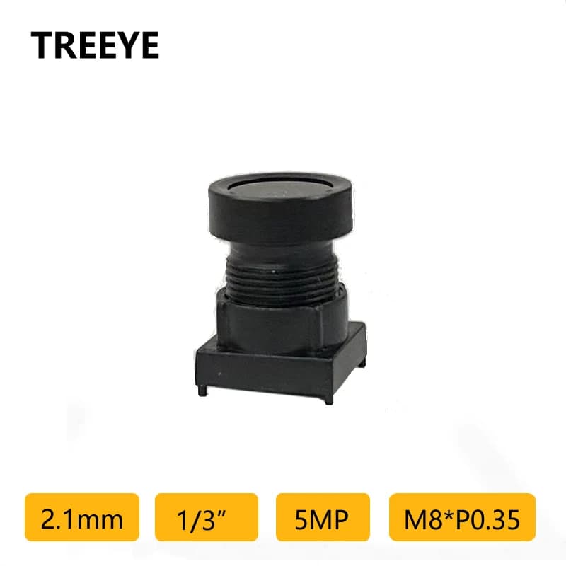 HD 5MP 2.1mm M8 Lens 1/2.7" Smart Home Device Camera Face Recognition Access Control Lens Barcode QR Scanning Drones Lens