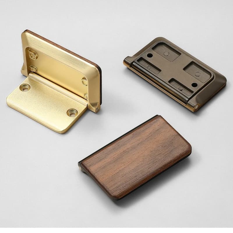 Maniglia per cassetto nascosta in legno di canapa con chiusura nascosta per estrattore per coperchio ribaltabile non forato per maniglia per porta dell'armadio o dell'armadio
