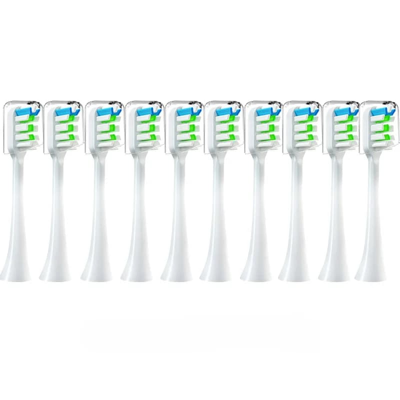 Testine di ricambio per spazzolino sigillate sottovuoto da 10 pezzi per SOOCAS X3/X3U/X5 ugelli per pulizia DuPont per spazzolino elettrico sonico morbido