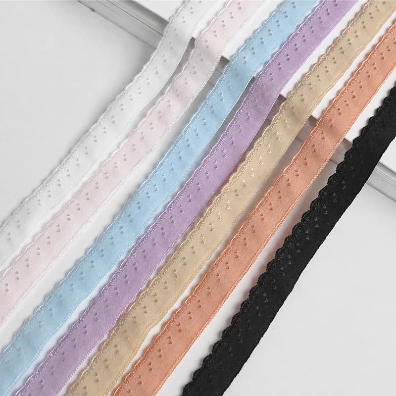 10/20/50M 11mm Nylon Elastic Band Double-layered Ribbon Sewing Garment Edge Trim Bra Underwear Stretch Strap DIY Accessories