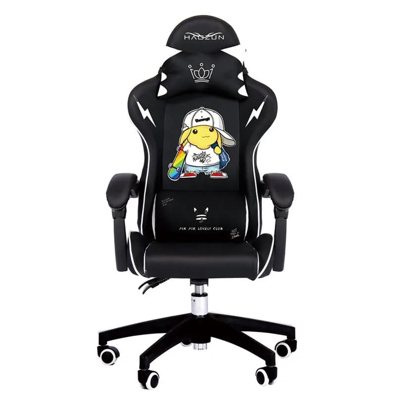 Sedia da gioco nera da uomo Sedia da computer carina Home Comfort Lift Boss Seat Internet Cafe Game Anchor Live Chair