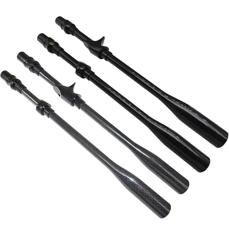Handle with special shape pipe pattern components for repairing DIY buildings fishing rod handle with 1K carbon decorative bait