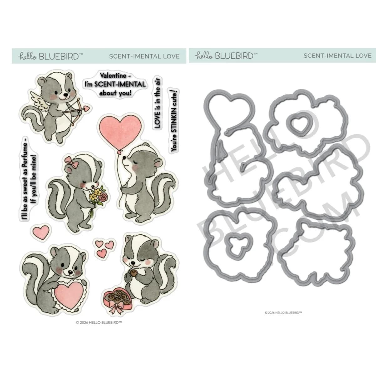 January 2026 Valentine Candy Hearts Love Bee Kissing Booth Metal Cutting Dies Clear Stamps for DIY Supplies Scrapbook New