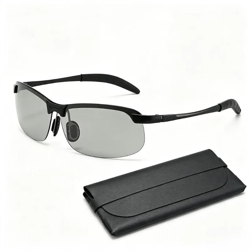 Men Photochromic Sunglasses Polarized UV400 Light‑Sensitive Color Changing Glasses Driving Fishing Sports Sun Glasses for Male