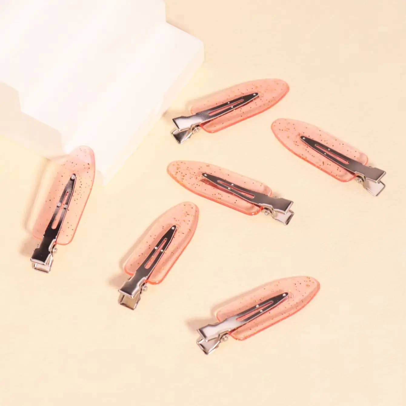 seamless fashion transparent hair clips makeup facial accessory clips styling hair clips Special for real hair wigs