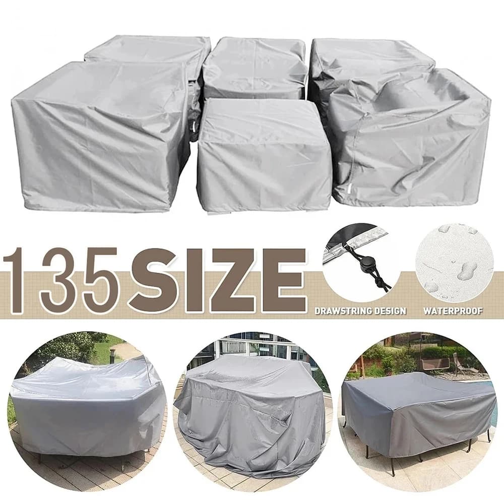 Set of garden furniture Covers set of modular sofas for durable outdoors Covers set of tables and chairs outdoors Water resistant Large