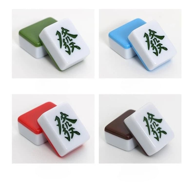 Set da 144 Pezzi di Mahjong Cinese Tradizionale, Mini Tessere per Feste, Dormitori, Appartamenti, Famiglie, Amici e Adulti