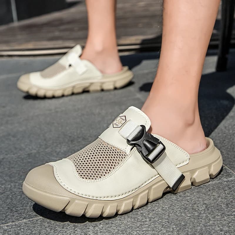 New Summer Men's Sandals Outdoor Non Slip Men's Casual Sneakers Breathable Plus Size Beach Sandals Men's Handmade Roman Sandals