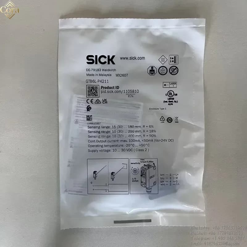 Sick Brand GTB6L-P4211 Order Number 1105810 Diffuse Photoelectric Sensor Miniature New in stock