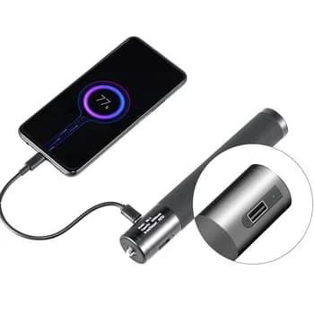 Maniglia per selfie stick BG-3 10000 Power Bank per fotocamera smartphone Gopro Hero USB-A / tipo-c doppia interfaccia