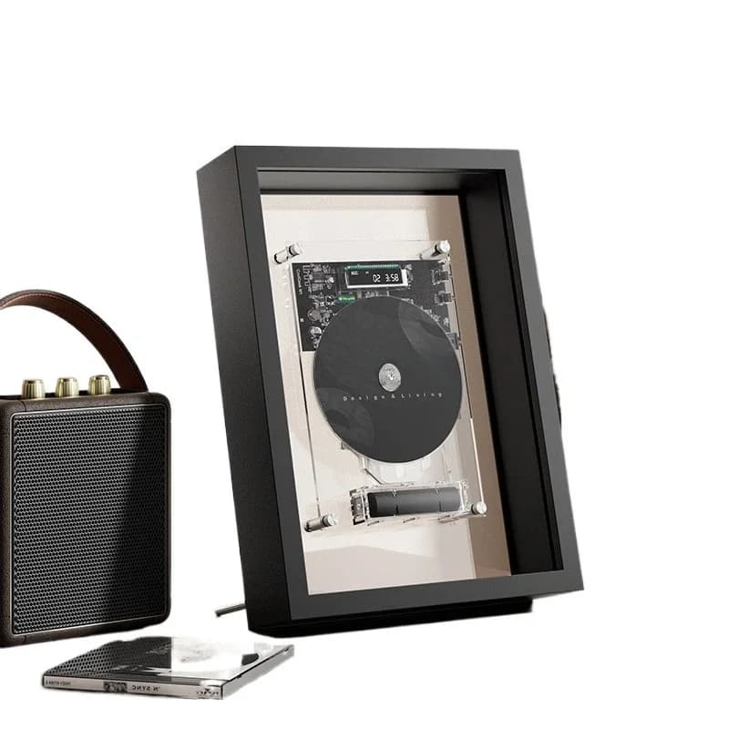 Music frame CD player Dynamic art Hanging image Bluetooth reader Furniture for the industrial aesthetic home