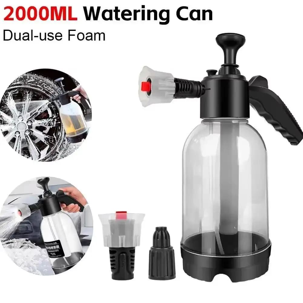 2 Liter Hand Pump Foam Sprayer Pneumatic Washing Machine Snow foam Bottle high pressure self-washing spray for car house cleaning