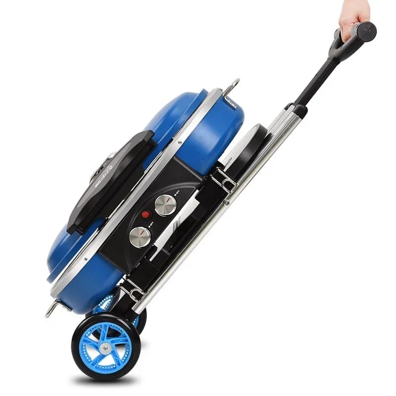 Carrello portatile integrato Griglia per barbecue Griglia per barbecue da campeggio all'aperto Fornello a gas