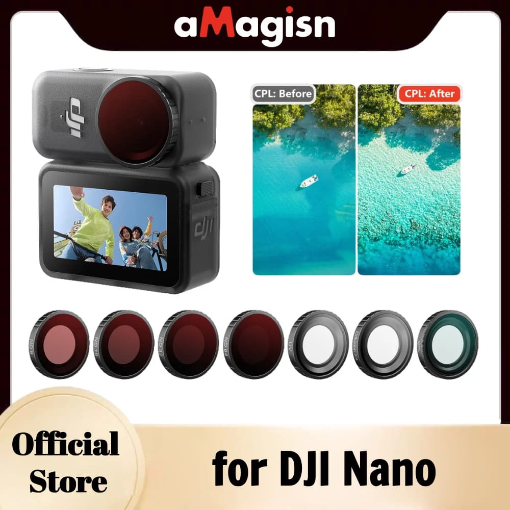 aMagisn UV ND CPL Black Mist 1/4 Filter for DJI Osmo Nano Screw on lens filter Waterproof Filter for accessories NANO