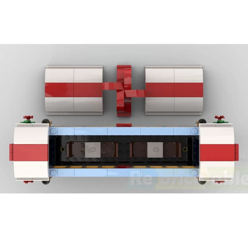 MOC-239446 Vacanza Treno Building Blocks Building Blocks EspansioneTrain Carrozza Giocattolo di Mattoni 3061PCS Giocattoli Creativi Regalo Di Compleanno