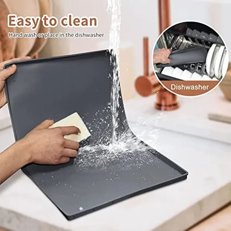 Tappetino per pasti per animali domestici in silicone Tappetino per alimenti per gatti impermeabile e antiscivolo Nessuna pulizia richiesta Tappetino per ciotola per alimentazione per cuccioli Accessori per animali domestici