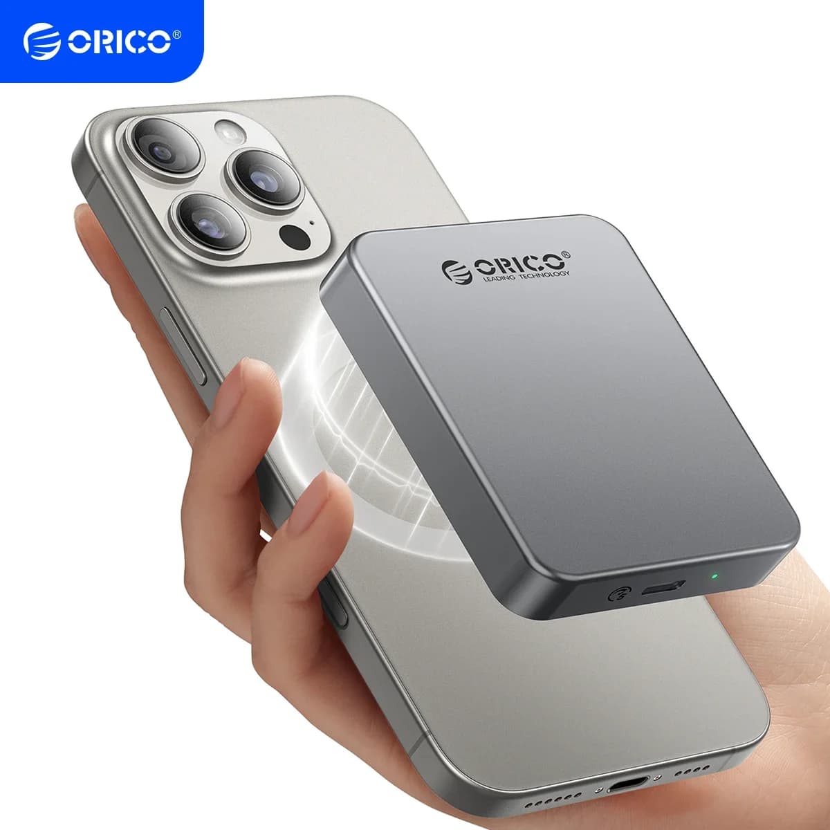 ORICO SSD portatile magnetico 4K 120 fps ProRes HDR Record and Store, fino a 460 MB/s per iPhone 15 16 Pro Max Solid State portatile