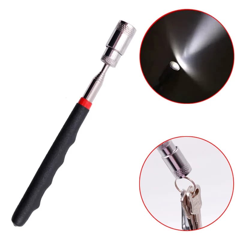 1 Pezzo Strumento Telescopico Magnetico per la Raccolta, Raccoglitore Magnetico Potente, Asta Telescopica Regolabile a Forma di Penna, Strumento di Riparazione con Asta Magnetica