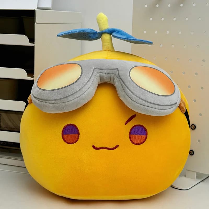 Cartone animato carino gruppo cuscino peluche occhiali gialli cuscino bambola giocattolo bambù libellula morbido Goft per bambini