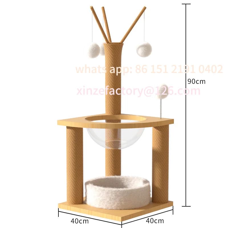 Scaffale per gatti con struttura da arrampicata personalizzabile, piccolo appartamento integrato, mensola per gatti con pupazzo Maine a piedi corti in stile giapponese