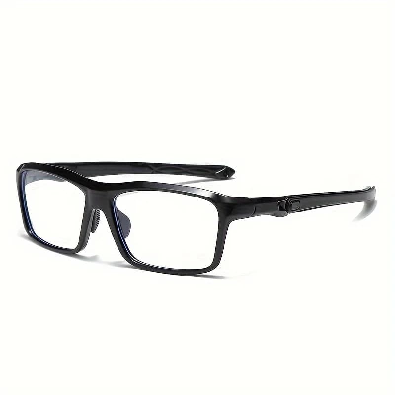 Men's Y-square TR90 frame glasses with transparent lenses - fashionable full-frame glasses
