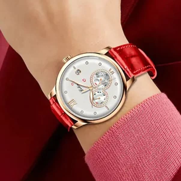 LOBINNI Women Automatic Watch 36.5mm Ladies Meachanical WristWatch 50M Waterproof Sapphire Week 24 Hours Date Switzerland Clock