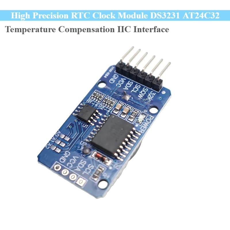 DS3231 AT24C32 high-precision RTC watch module with IIC interface for temperature compensation for Arduino Raspberry Pi (no battery)