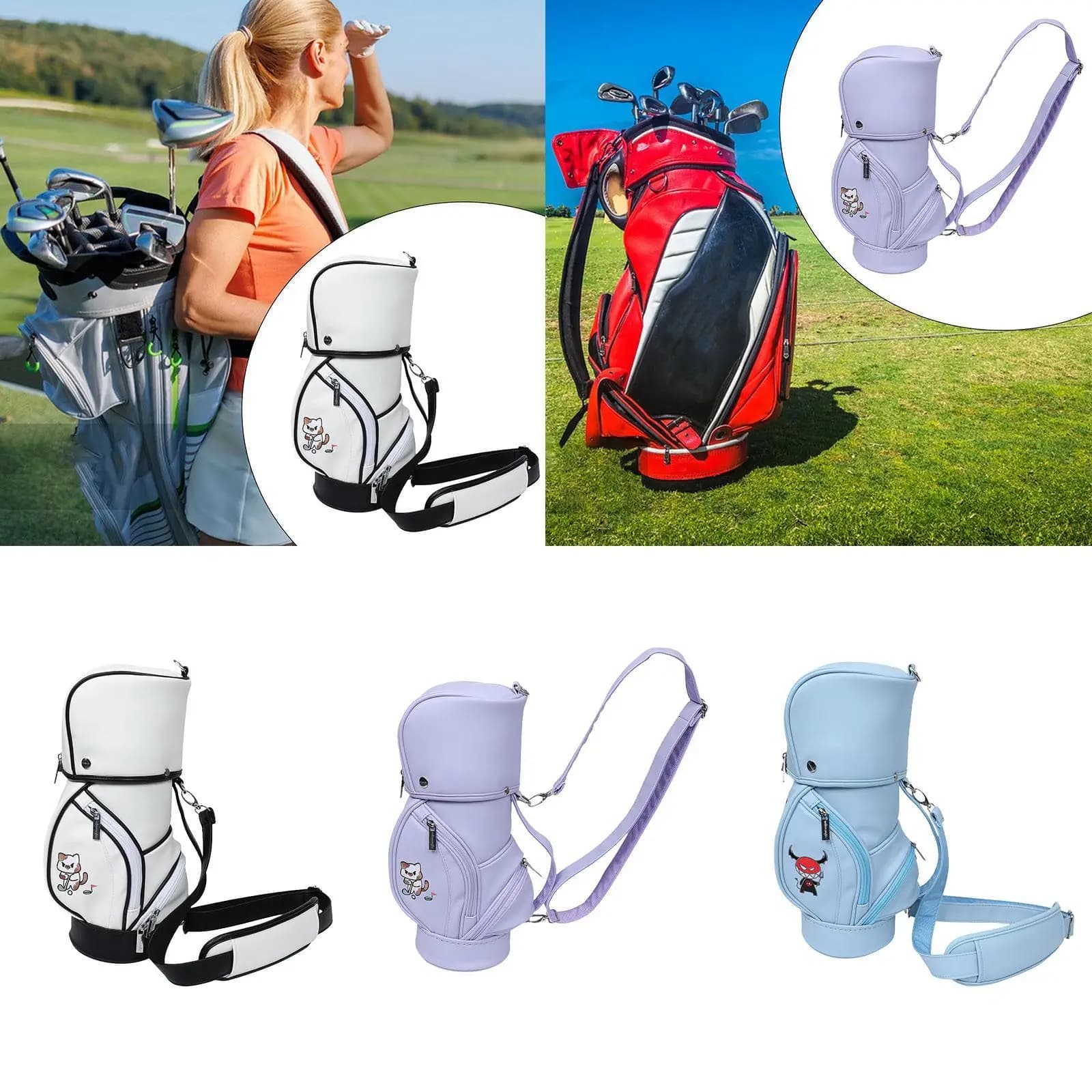 Borsa da golf con tracolla staccabile, borsa porta palline da golf per donne, regalo per golfiste