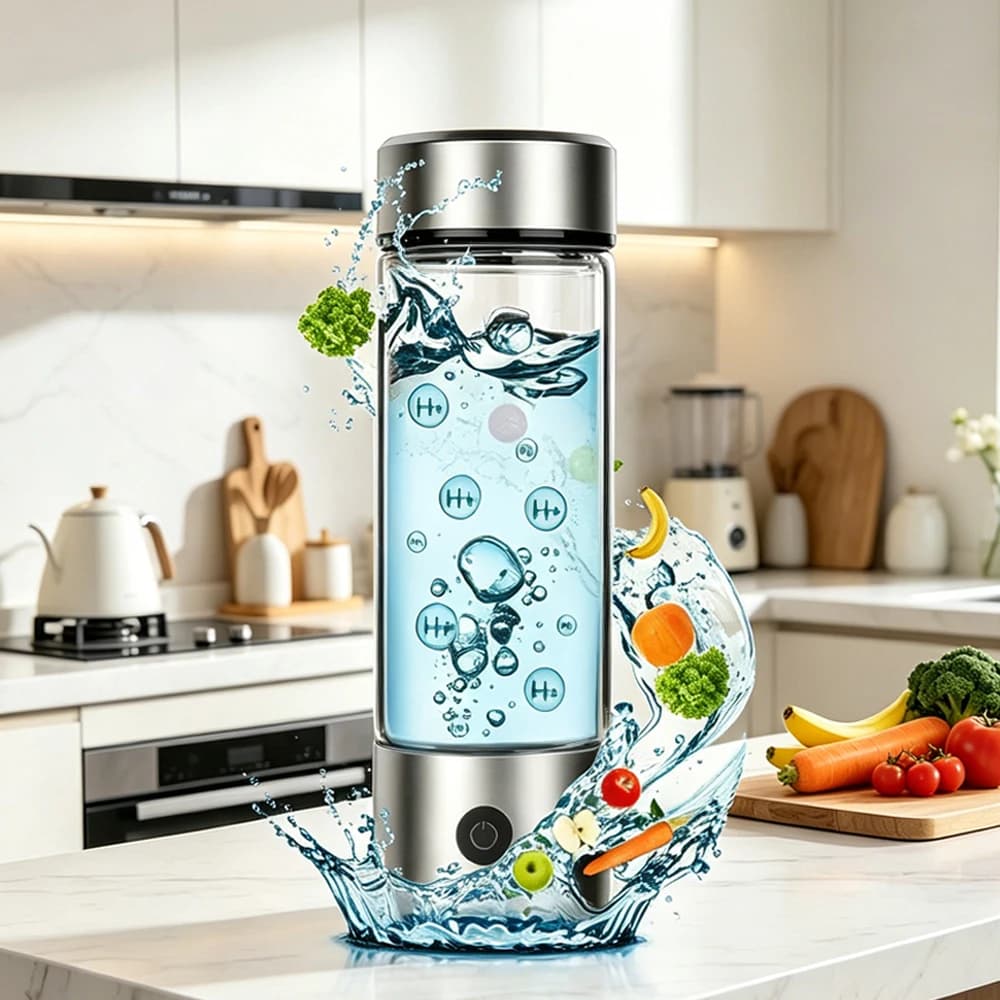 Rich Hydrogen Water Bottle Cup Hydrogen Oxygen Separation SPE PEM Technology Rechargeable Sports Water Bottle Health Fitness Hot