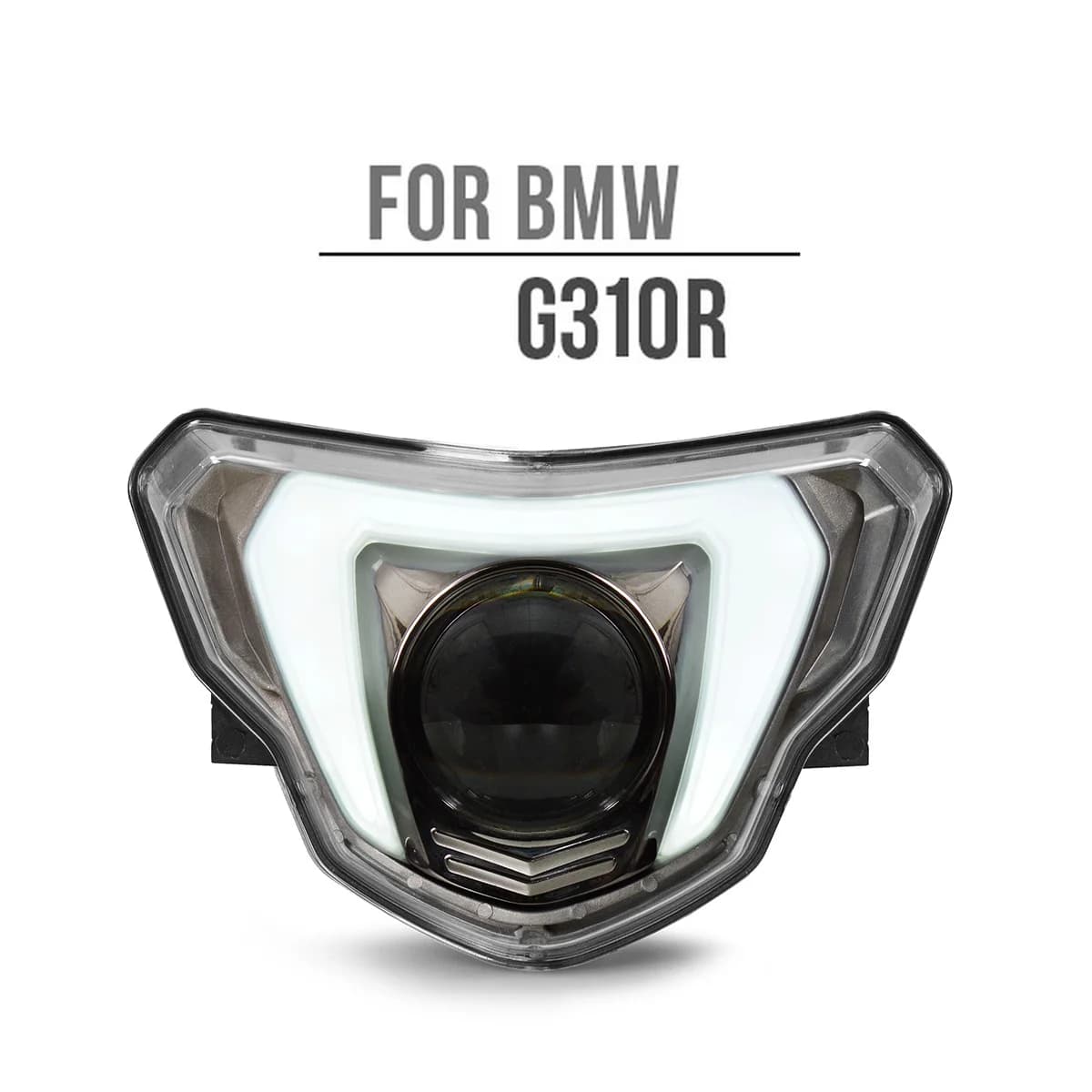 Faro Anteriore Full LED 1X per BMW G310R 2017-2020, Anabbaglianti/Abbaglianti, Proiettore DRL Personalizzato per Moto