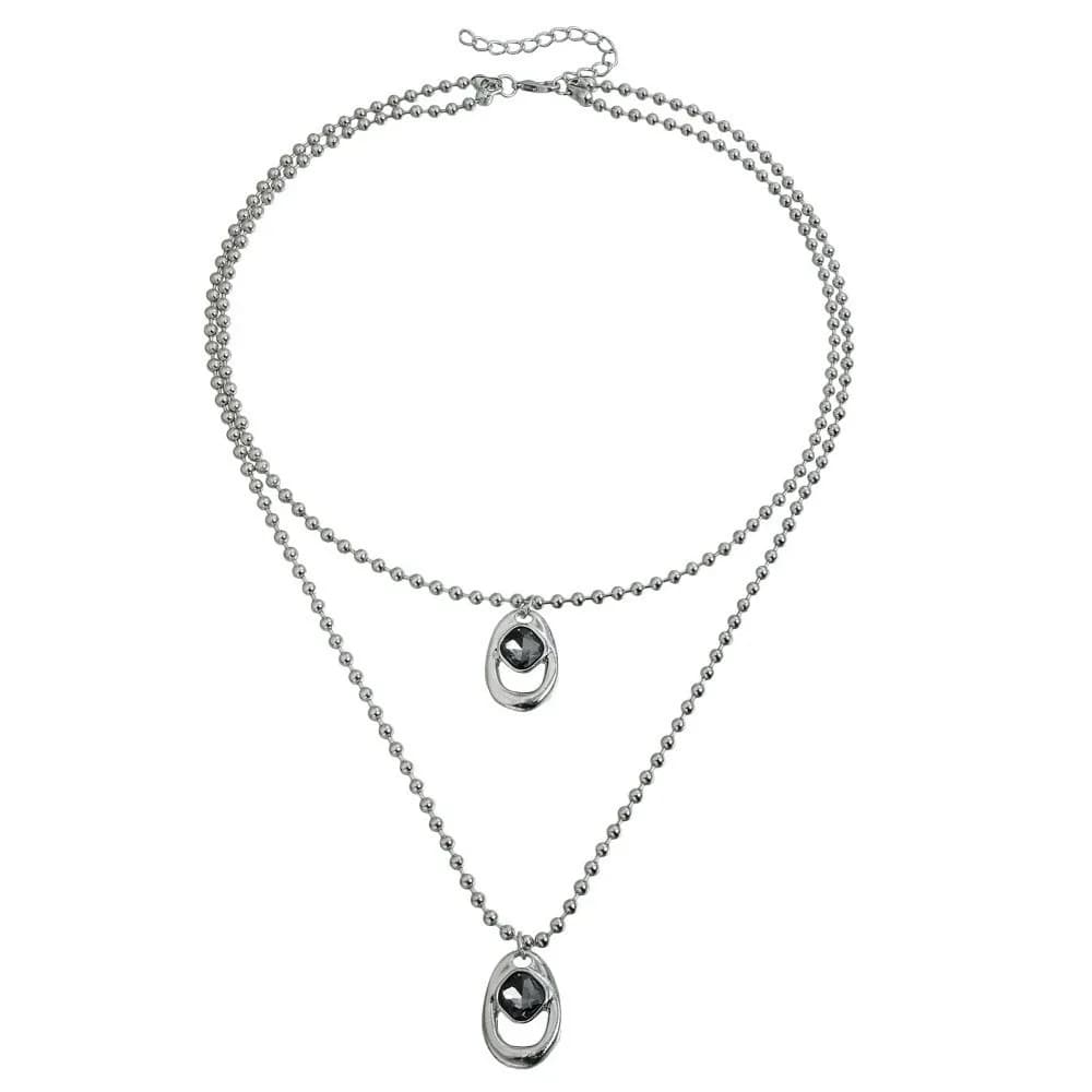 Luxury Alloy Rhinestone Necklace Irregular Y Shape Necklace Bracelet Black Hand Chain Women's Fashion Jewelry Bride