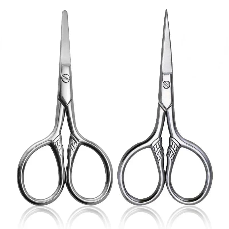 1 pz. Forbici/Trimmer per Cuticole, Baffi, Unghie, Barba e Peli del Naso - Strumento in Acciaio Inossidabile per Trucco e Cura Personale
