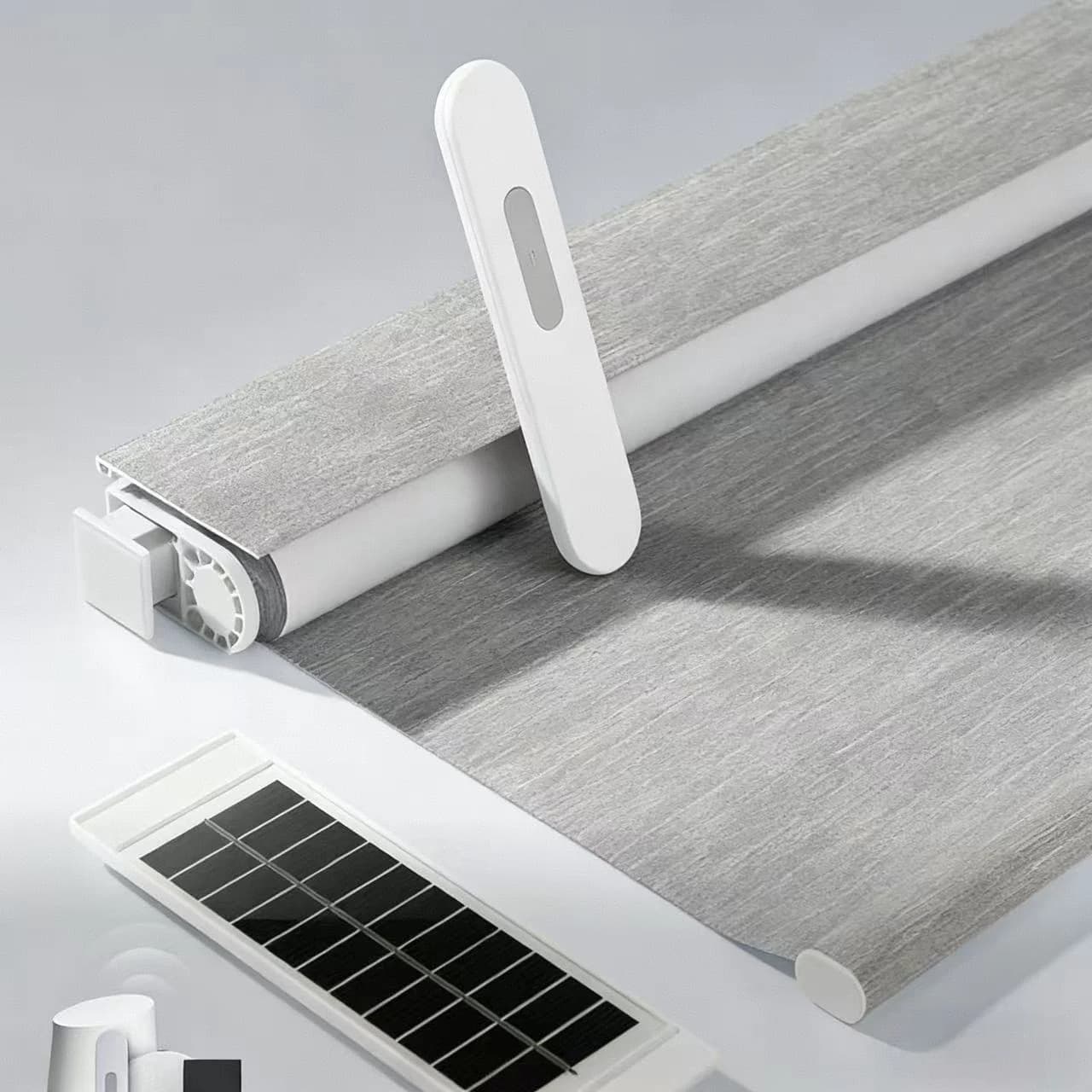 Tende Motorizzate Senza Foratura con Telecomando, Tende a Rullo Elettriche Intelligenti Senza Fili per Finestre, Copertura a Patch, Tessuto a Stoppino.