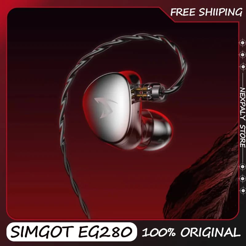SIMGOT EG280 Auricolari HIFI Cablati, Scheda Audio per Decodifica di Livello HiFi, Cuffie da Gaming Leggere e a Bassa Latenza, Regalo per Gamer