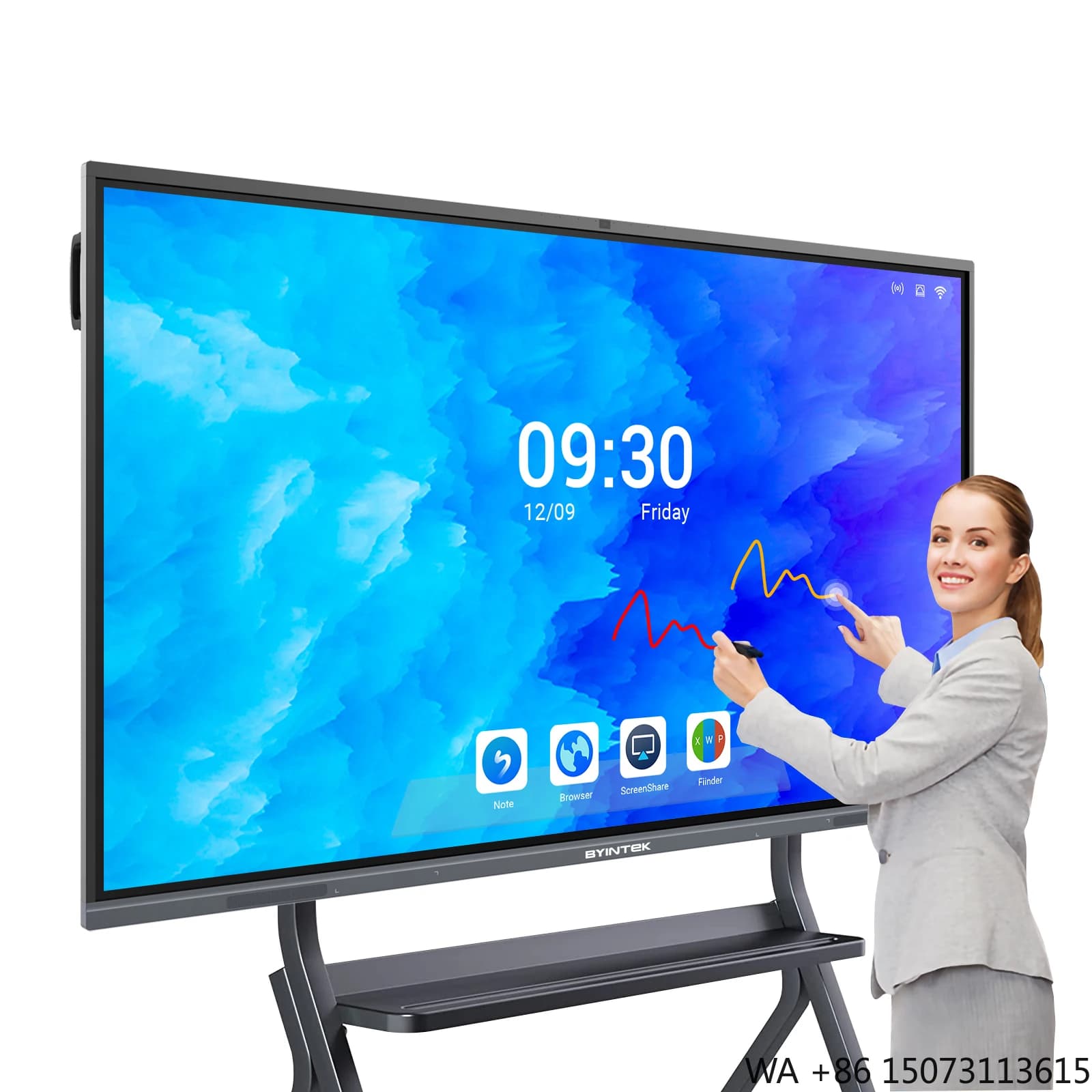 Lavagna Digitale Interattiva Dream da 86 Pollici per Giochi Educativi, Compatibile con Lavagna Interattiva