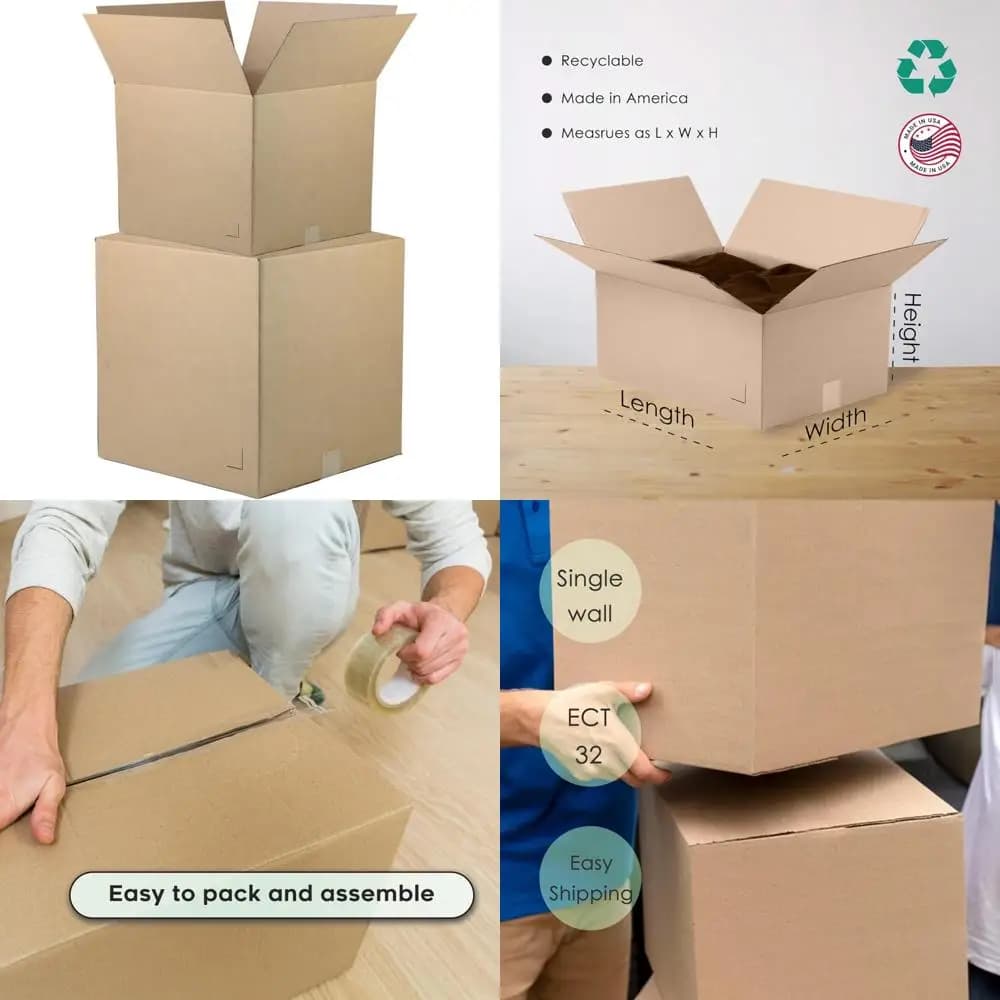 Corrugated cardboard boxes brown 12x12x48 inch Pack 25 - Shipping, mail, packing, moving, storage solutions for companies