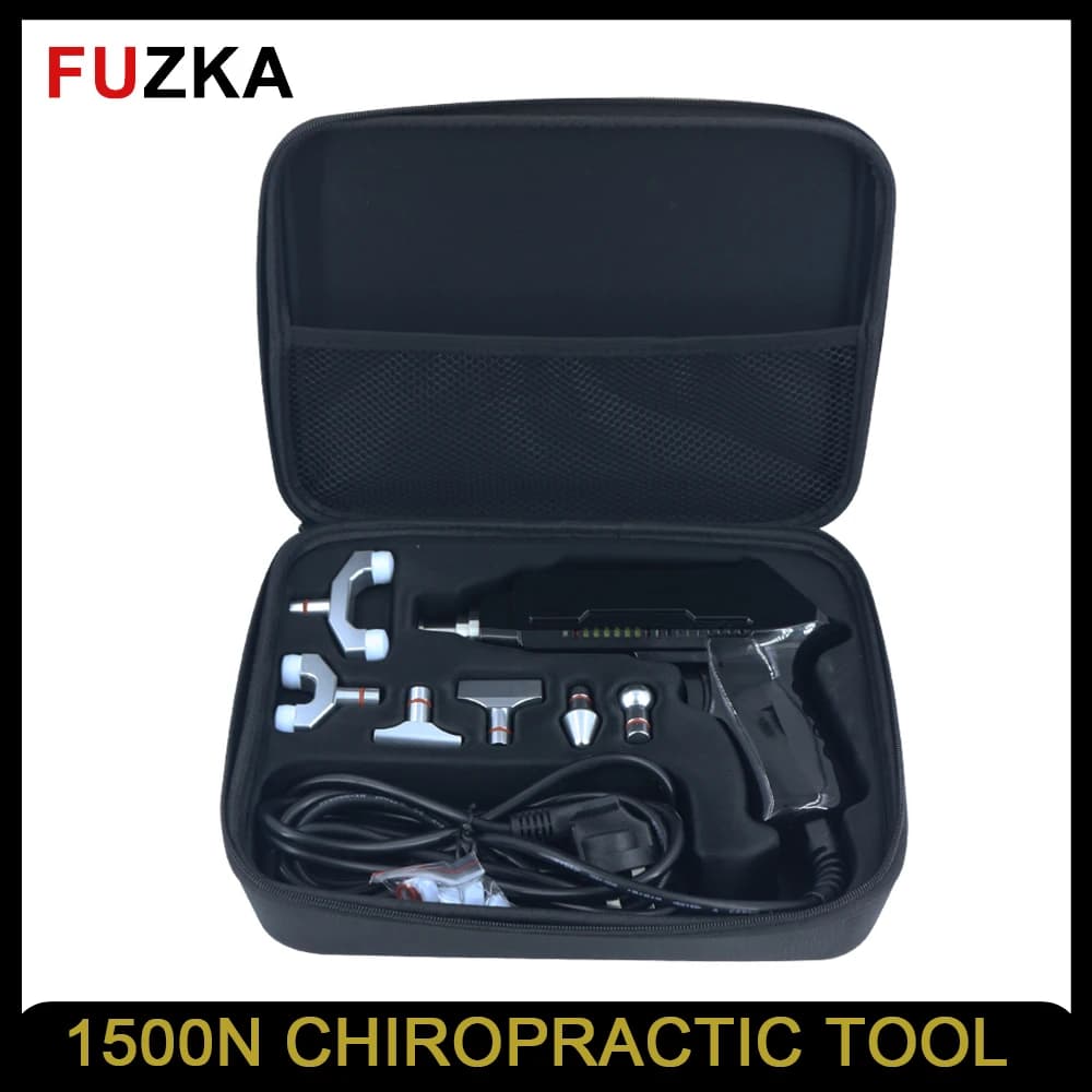 Electric Chiropractic Massage Gun for Body Relaxation, Relief from the Nude, Vertebral Column Correction, Adjustable 1500N Massage for Chiropratica