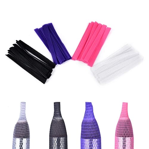 10 cosmetic parts for pen brushes, net cover, mesh sheath protectors